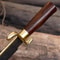 Premium Damascus Steel Fixed Blade Bowie Knife Wood Grip Collector Gift 4