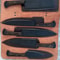 Handcrafted Forged Steel Knife Set Hammered Finish Collector Collection 1