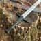 Damascus Steel 39 Inch Long Sword Traditional Double Edge Style Collection Piece 3