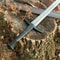 Damascus Steel 39 Inch Long Sword Traditional Double Edge Style Collection Piece 3