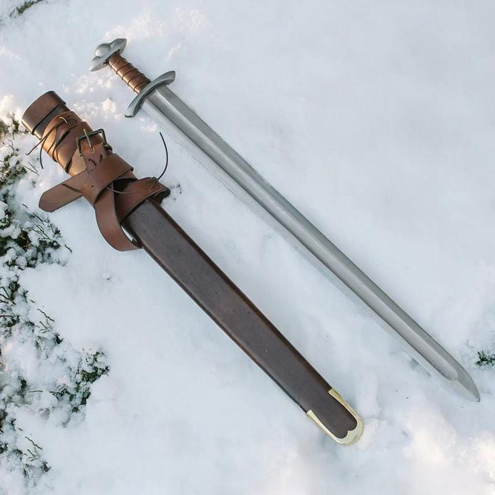 Premium Damascus Steel Viking Long Sword Medieval Style Collector Gift 1