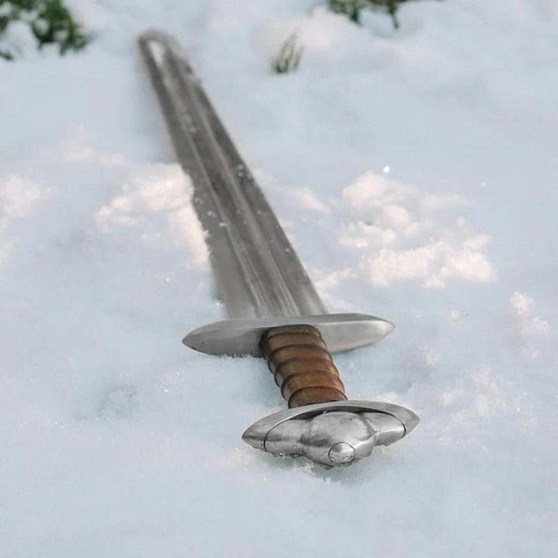 Premium Damascus Steel Viking Long Sword Medieval Style Collector Gift 3