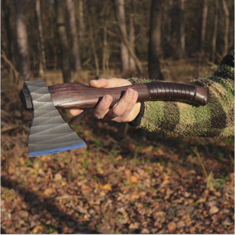 Premium Viking Axe High Carbon Steel Ash Wood Handle With Leather Sheath Historical Viking Axe 1