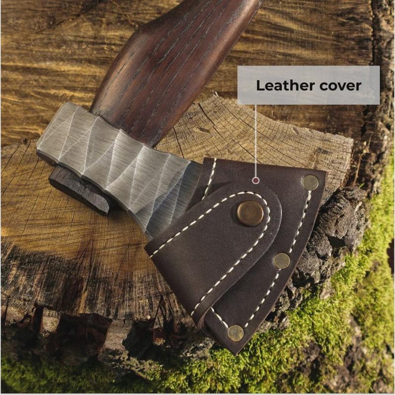Premium Viking Axe High Carbon Steel Ash Wood Handle With Leather Sheath Historical Viking Axe 7