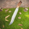 Premium Bowie Knife D2 Steel Blade Stag Antler Handle Camping Hunting Tool 1