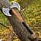 Premium Double Head Viking Axe Carbon Steel Nordic Axe With Leather Sheath 4