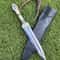 Handmade Dagger Knife Hunting Knife With Leather Sheath Gift For Him 0