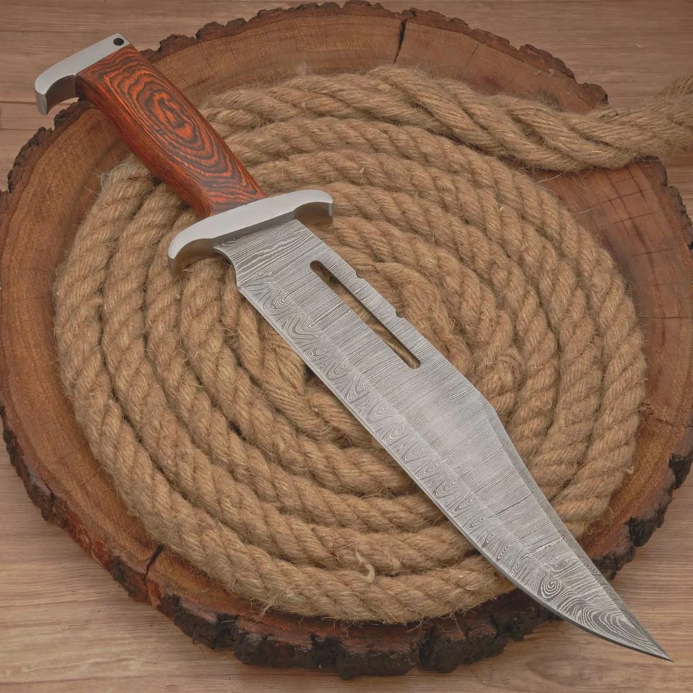 Premium Damascus Bowie Knife 17 Inch Survival Hunting Knife Collector Gift 2