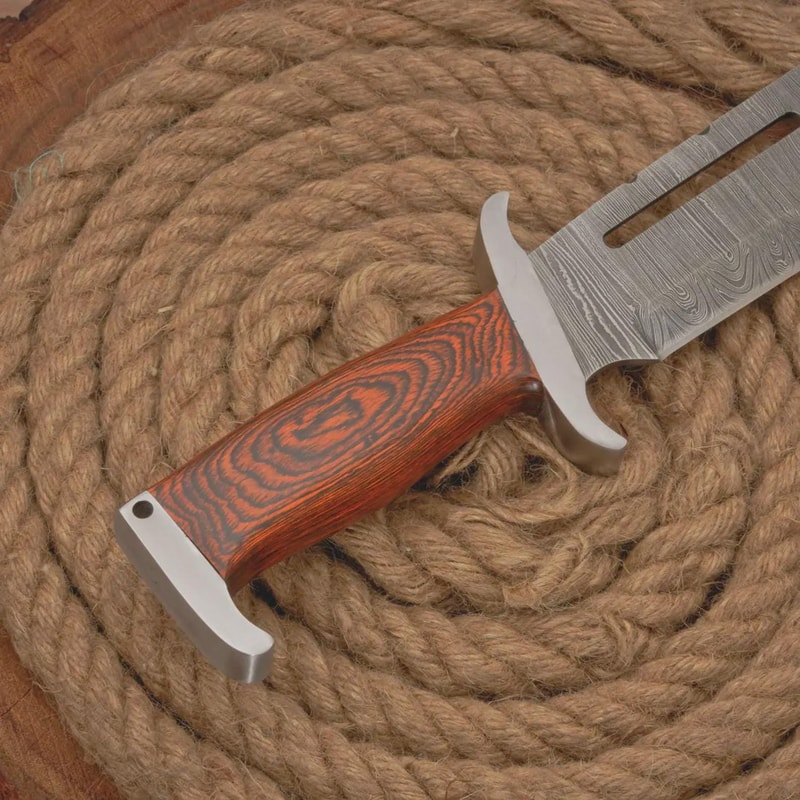 Premium Damascus Bowie Knife 17 Inch Survival Hunting Knife Collector Gift 3