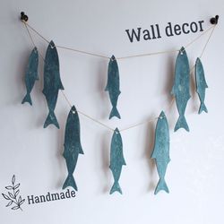Wooden Fish, Art House Decor, Nautical Decor, Wooden Wall Decor