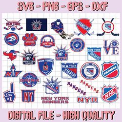 28 files new york rangers bundle svg, rangers svg, nhl svg,nhl svg, hockey cricut, cut file, clipart cricut explorer sil