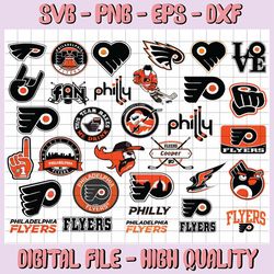 32 files philadelphia flyers bundle svg, flyers svg, nhl svg,nhl svg, hockey cricut, cut file, clipart cricut explorer s