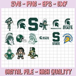 15 Files Michigan State Football svg, Michigan State New Designs. SVG Files, Cricut, NCAA svg, NCAA Sports svg, Digital