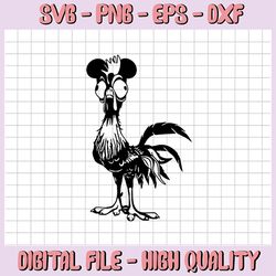 hei hei with mickey ears svg, hei hei svg, moana svg, funny svg, disney svg, disney cut file, moana cut file, rooster sv