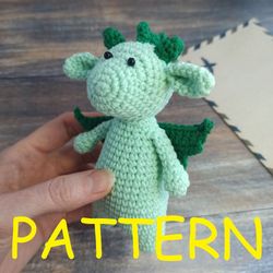 Baby dragon crochet pattern Dinosaur crochet pattern Dino amigurumi toy pattern