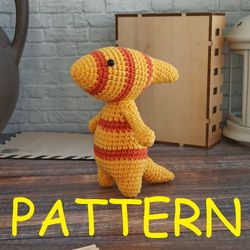Dinosaur amigurumi toy pattern Baby dragon crochet pattern Dino crochet pattern