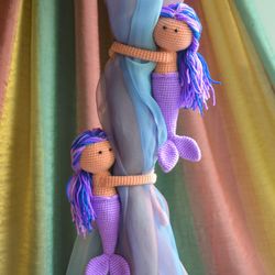 Little mermaid nursery decor Curtain tie backs for mermaid themed nursery