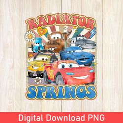 retro disneyland cars pixar png, vintage lightning mcqueen png, disney cars characters png, cars theme birtday, cars png