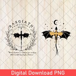 fourth wing double-sided png, basgiath war college png, basgiath war college gift, fourth wing shirt, bookish 300dpi