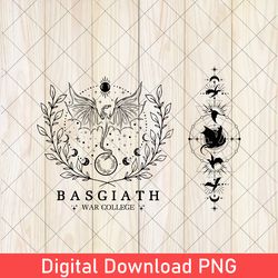 fourth wing png basgiath war college booktok png for readers bookish merch violet sorrengail dragon rider fantasy png