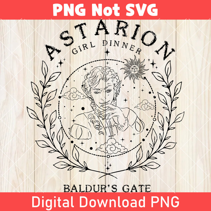 Baldurs Gate 3 Adventure Awaits PNG Retro Gift For Gamer Astarion BG3 PNG Astarion High Elf PNG Astarion Bulders PNG 0