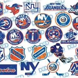 24 files new york islanders bundle svg, new york, nhl baseball clipart, nhl team svg png, instant download