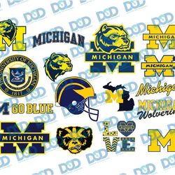 michigan wolverines, ncaa svg, ncaa clipart, ncaa bundle, bundle ncaa sport, ncaa svg,