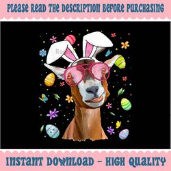PNG ONLY Funny Goat With Bunny Ears Png, Easter Eggs Easter Day Png, Easter Day Png, Digital Download