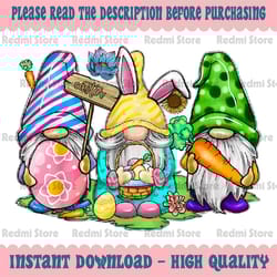 easter bunny spring gnome easter egg hunting and basket png, spring gnomes png clipart, easter bunny png, easter gnome p