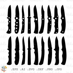 Penknife Svg, Penknife Silhouette, Penknife Cricut file, Penknife Stencil Templates Dxf, Penknife Clipart Png