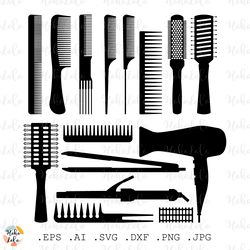 Equipment Hair Styling Svg, Equipment Hair Styling Silhouette, Equipment Hair Styling Cricut Png, Stencil Templates Dxf