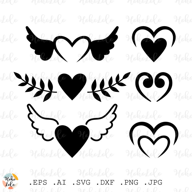 Heart Svg Heart Silhouette Heart Cricut Heart Stencil Templates Heart Clipart Png Love Symbol Svg 0