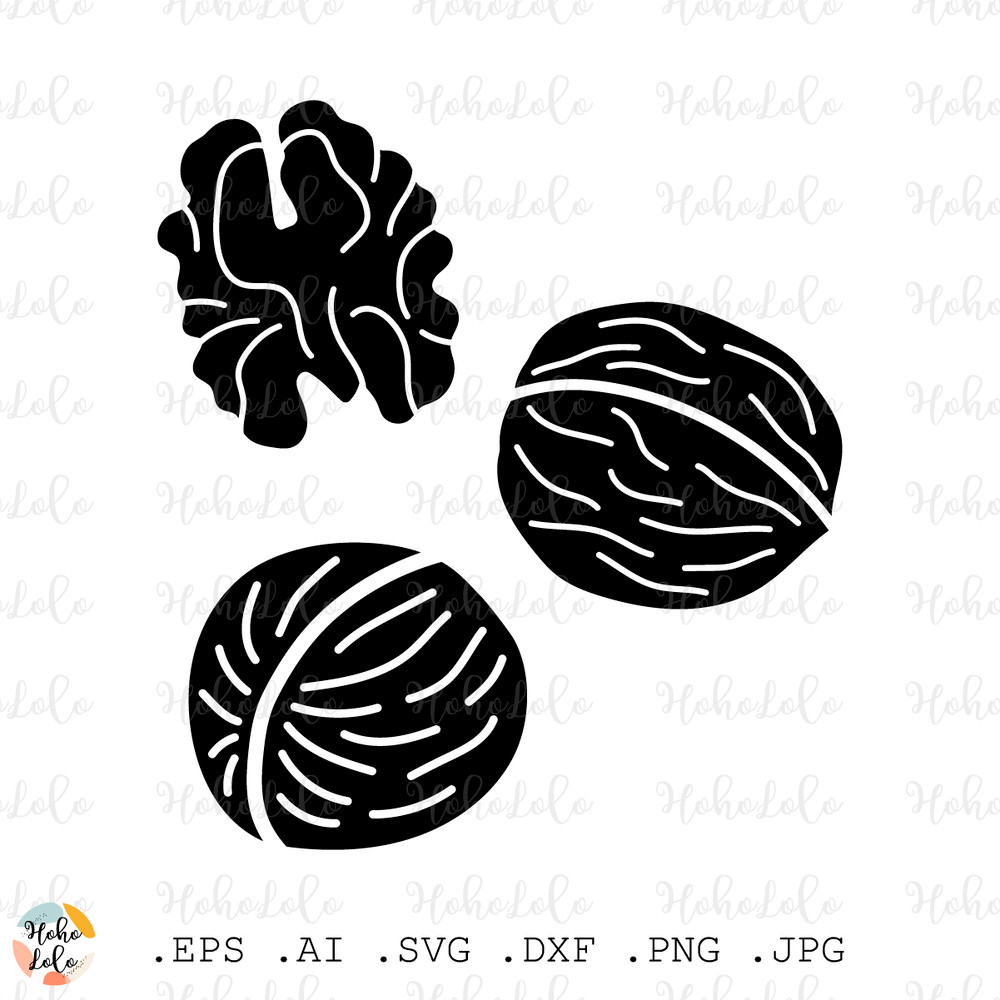 Walnut Svg Walnut Cricut Walnut Silhouette Walnut Stencil Template Dxf Walnut Clipart Png 1