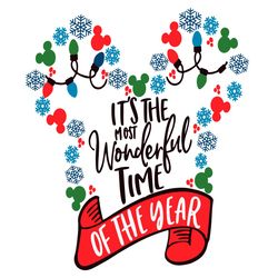 its the most wonderful time of the year, inspired by mickey mouse svg