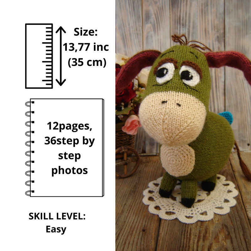 Toy Knitting Pattern Eeyore
