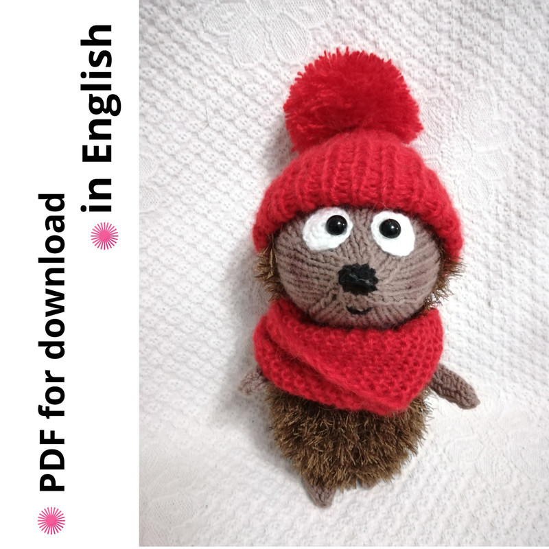 Original Knitting Patterns -Hedgehog