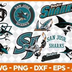 san jose sharks bundle svg, bundle nhl hockey svg, nhl hockey svg, sport svg, nhl svg
