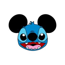 stitch mickey mouse lilo and stitch svg dxf eps pdf png, cricut, cutting file, vector, clipart