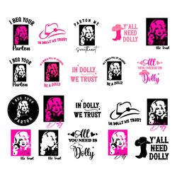 dolly parton svg bundle, in dolly we trust svg, dolly parton png, jolene svg, country svg, dolly svg, western svg