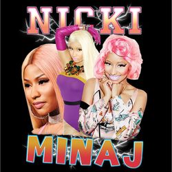 nicki minaj png, svg design, bootleg tees design, ready to print, printable design, hip hop artist, 90s, rapper, rap tee
