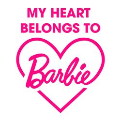 my heart belongs to barbie svg, barbie svg