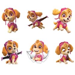 skye patrol png bundle, paw dog patrol vector png, dog cartoon png, digital download, sublimation designs
