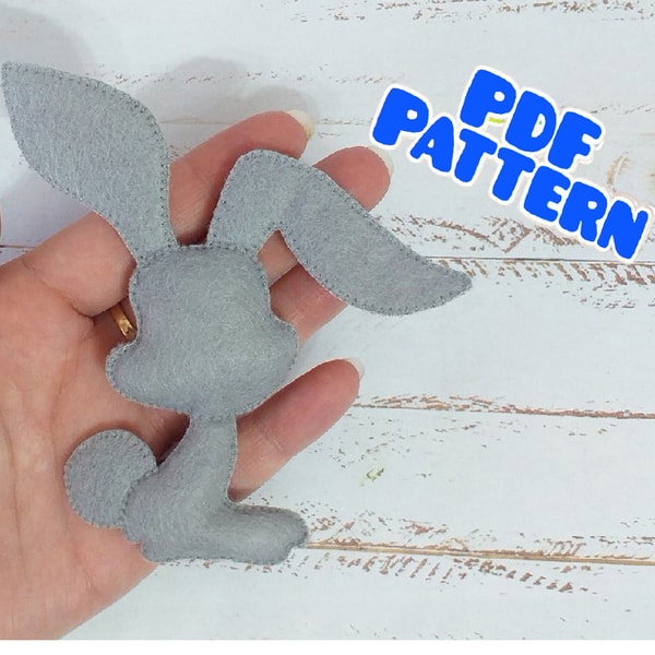 Felt rabbit pattern Sewing felt rabbit Felt rabbit diy Felt | Inspire ...