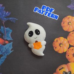 felt halloween ghost pattern toy halloween ghosts ornament felt sewing pattern pdf felt ghost pattern felt patterns