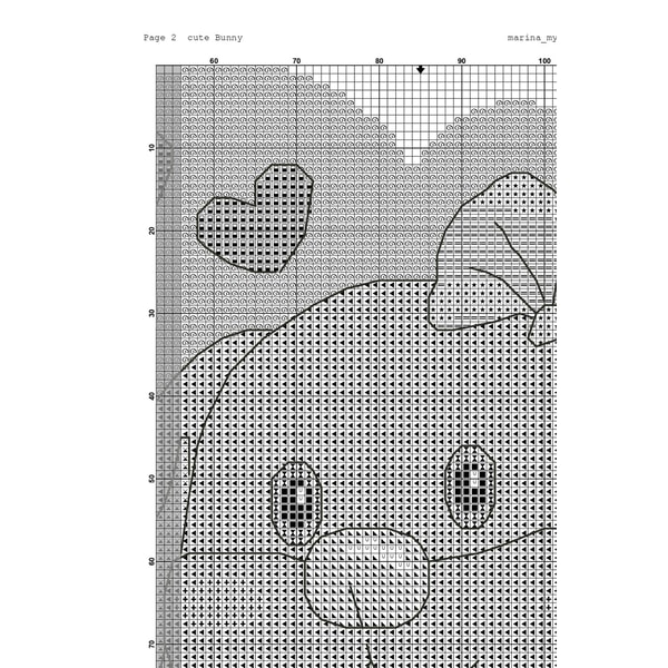 Bunny cross stitch pattern Rabbit cross stitch pattern Baby | Inspire ...