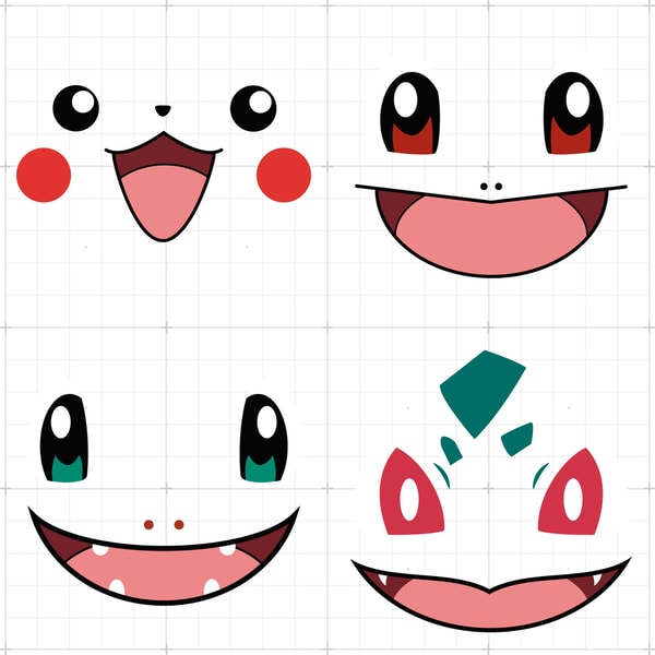 Pokemon face svg - First generation pokemons png clip art s - Inspire ...