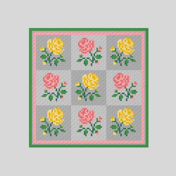 crochet-C2C-rose-graphgan-blanket-3