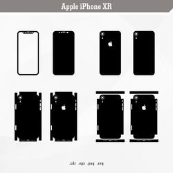 apple iphone xr | svg digital skin template