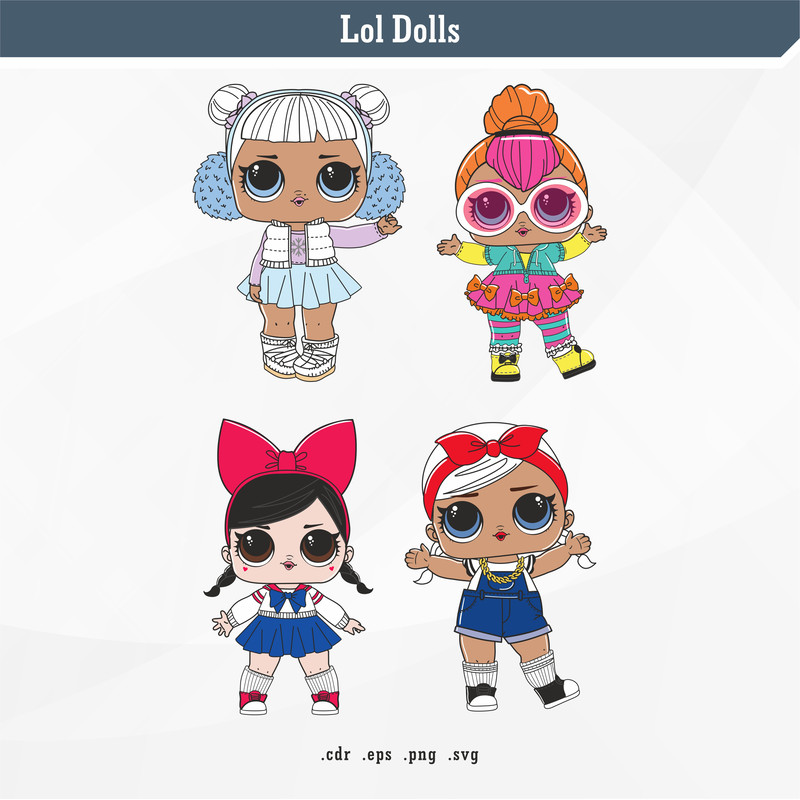 Lol Dolls  SVG Digital Vector 1