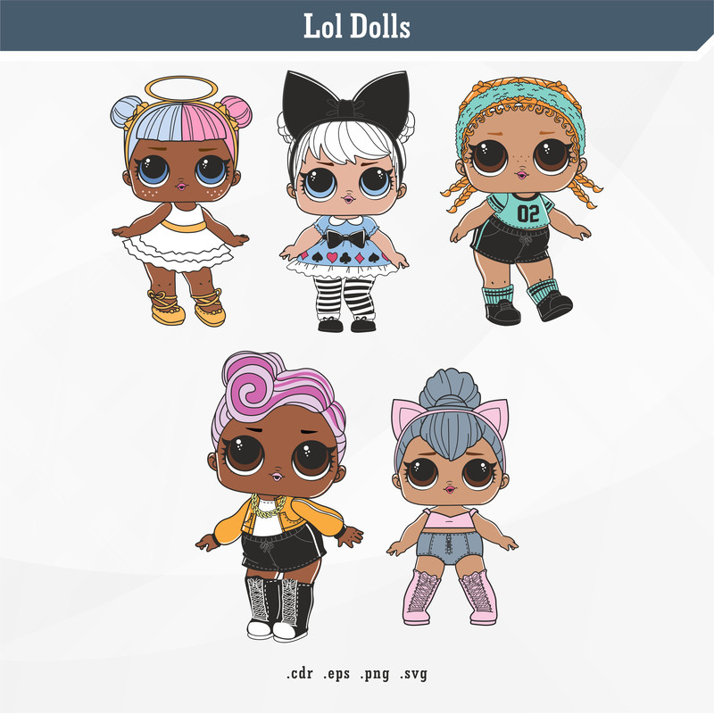 Lol Dolls  SVG Digital Vector 2